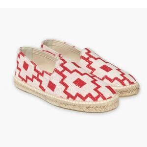 OAS 39 White Red Machu Terry Espadrilles